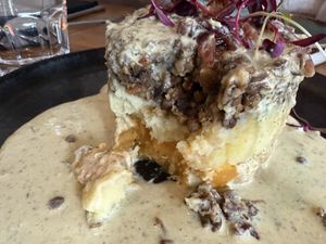 Haggis interior   at Hendersons in Edinburgh