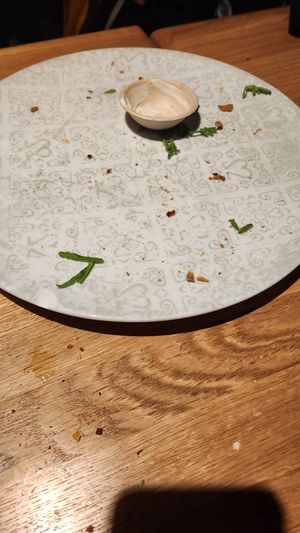 Empty Knobizza with Sauca for size reference. (sadly i forgot to make a foto before we ate it) at Ma in Oldenburg