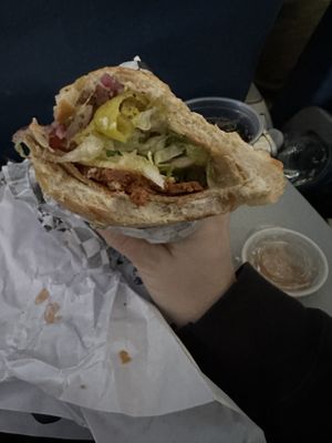 Inside of miracle legion #Veganuary at Rad Magic Subs in Portland