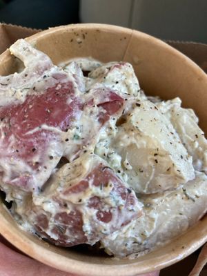 potato salad at Rad Magic Subs in Portland