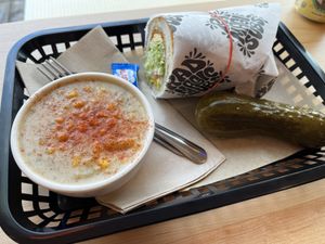 soup and sandwich!  at Rad Magic Subs in Portland