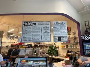 menu as of july 2025 at Rad Magic Subs in Portland