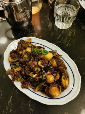 Crispy Brussels sprouts at Fairmont Banff Springs in Banff