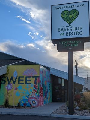 Beautiful mural on the way in. at Sweet Hazel & Co Grab & Go in Salt Lake City