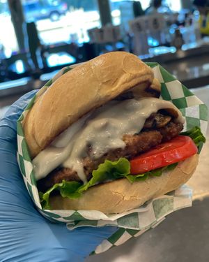 Mushroom Swiss Burger  at Sweet Hazel & Co Grab & Go in Salt Lake City