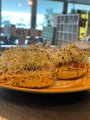 Veggie Bagel at Sweet Hazel & Co Grab & Go in Salt Lake City