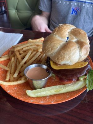 Cowboy Burger (my partner said he loved it!) ❤️  at Sweet Hazel & Co Grab & Go in Salt Lake City