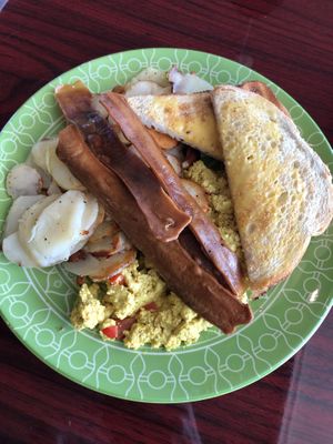Tofu scramble with bacon  at Sweet Hazel & Co Grab & Go in Salt Lake City