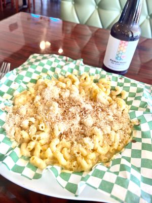 Macaroni and cheese w/ panko crumbs and Aloha kombucha   at Sweet Hazel & Co Grab & Go in Salt Lake City