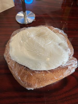 Warm cinnamon roll  at Sweet Hazel & Co Grab & Go in Salt Lake City