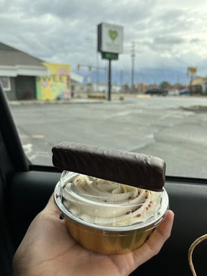 Mini cake and snix chocolate bar  at Sweet Hazel & Co Grab & Go in Salt Lake City