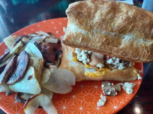 Puff Pastry Sando with Potatoes at Sweet Hazel & Co Grab & Go in Salt Lake City