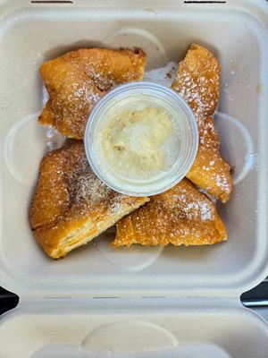 Fried bread with honey butter-a special at Sweet Hazel & Co Grab & Go in Salt Lake City