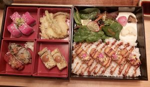 Vegan oji box at Yua Japanese Bistro in Victoria