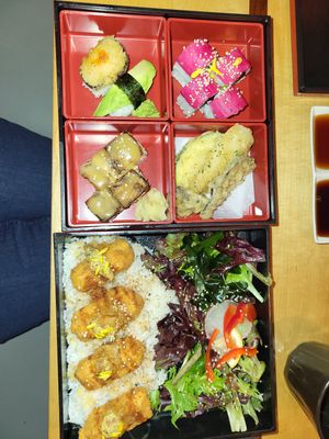 Veggie Oji box at Yua Japanese Bistro in Victoria