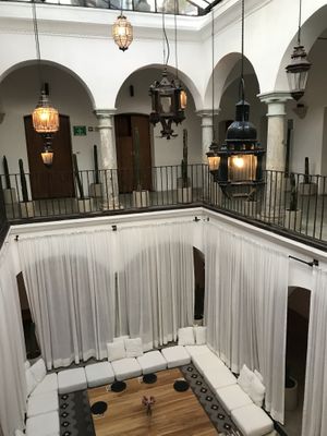 Beautiful space #Veganuary at Hotel Sin Nombre in Oaxaca