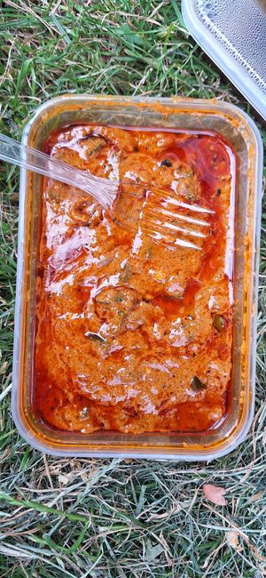 Oily but very tasty okra curry at Dartford Dosa House in Dartford