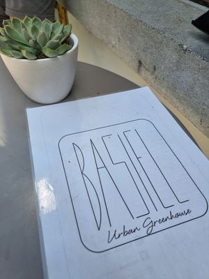 Logo at Basiel Urban Greenhouse in Bruges