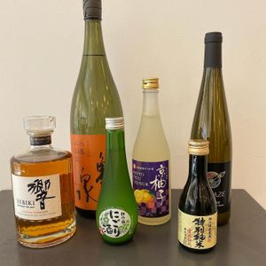 Japanese bottles at Mecha Uma in Avignon