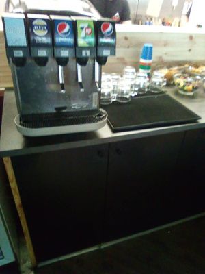 Soda dispenser at Luckiefun's in Joensuu