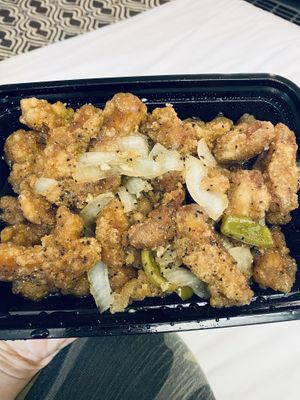 Black pepper (added garlic) chx —so so nummy! at Kuki in Hanover