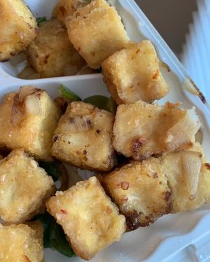 Salt and pepper tofu - my fave  at Kuki in Hanover