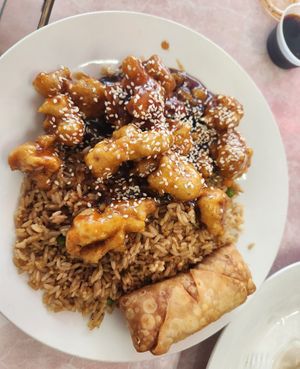 Orange chick'n at Kuki in Hanover