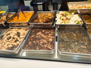 lunch time dishes at Makan Vegan 斋这里 - Toa Payoh in Central Singapore