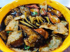 Lor mee at Makan Vegan 斋这里 - Toa Payoh in Central Singapore