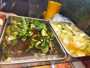 Lunch dishes at Makan Vegan 斋这里 - Toa Payoh in Central Singapore