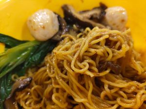 Dry noodles at Makan Vegan 斋这里 - Toa Payoh in Central Singapore