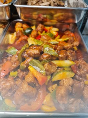 Sweet and sour pork ~ 28/11/21 at Makan Vegan 斋这里 - Toa Payoh in Central Singapore