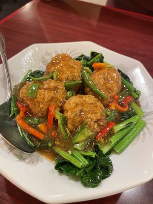 Vegan meatball  at Baien in Nagoya