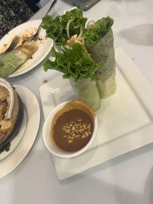 Spring rolls  at Loving Hut in Elk Grove