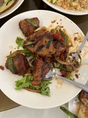 Ocean dish - can’t remember exact name - mixed reviews on this one   at Loving Hut in Elk Grove