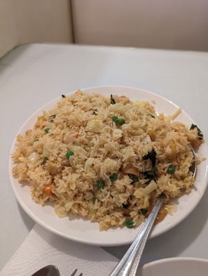 Thai fried rice at Loving Hut in Elk Grove