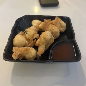 Wontons. I forgot to take a picture of the Mongolian Wonder oops.   at Loving Hut in Elk Grove