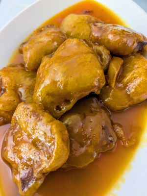 Orange wonder at Loving Hut in Elk Grove