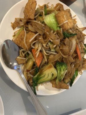 Chow fun - good   at Loving Hut in Elk Grove