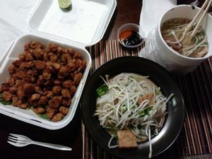 yummmm thank you at Loving Hut in Elk Grove