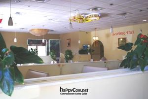 The interior is peaceful,relaxing and well appointed. at Loving Hut in Elk Grove