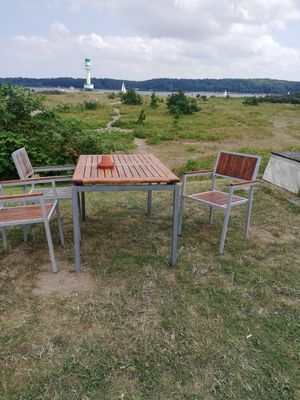 Sitzplatz / Aussicht at Deichperle in Kiel