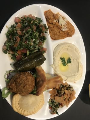 Mixed vegetarian dish  at Beyrouth in Tours