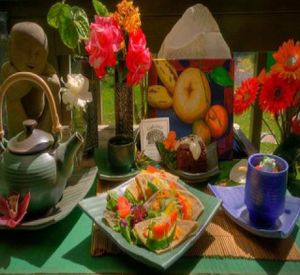 'Where fine food and art live.' at Cafe Ono in Volcano