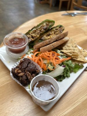 Vegetarian Mexican burrito   at Cafe Ono in Volcano