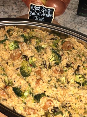 Signature V Spot Spicy Broccoli & Mushroom Rice at My V Spot in Jacksonville