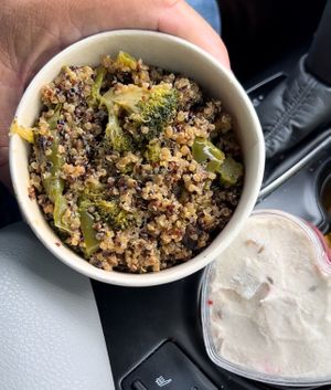 Spicy Broccoli & Mushroom Rice bowl  at My V Spot in Jacksonville