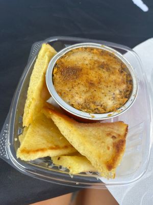 Vegan Crab bake with naan  at My V Spot in Jacksonville