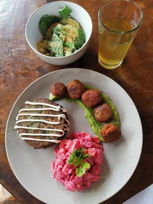 My dish of the day at Gracias Vida in La Guajira