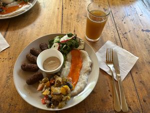 Dish of the day / Plato del día   at Gracias Vida in La Guajira